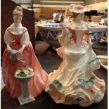 First quality Royal Doulton figurines Alexandrea and Flowers of Love CONDITION REPORT: