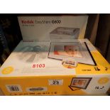 Kodak Easyshare G600 printer dock and Kodak Easyshare M820 digital photo frame with sound
