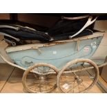 Coach built Royale childs pram with twin hoods for restoration