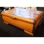 Hardwood jewellery box with lift out shelf 34 x 22 cm