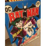 DC Comics Batman canvas CONDITION REPORT: Dimensions are: 80 x 60 cm P&P to a UK