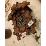 Modern quartz movement cuckoo clock