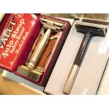 Vintage boxed valet auto sharp razor and a Wilkinson Sword razor