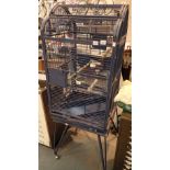 Large parrot cage of stand with castors 6ft tall