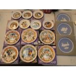 Quantity of Wedgwood plates childrens story plate collection from the 1970s onward