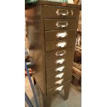 Metal Howden 10 drawer A4 metal filing cabinet