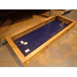 Large table top glass display cabinet CONDITION REPORT: Exterior dimensions are 39 x