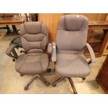 Two good swivel office chairs