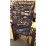 Large parrot cage of stand with castors