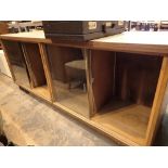 Modern glass fronted cupboard / counter