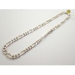 Sterling silver figure chain fully hallm