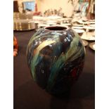 Anita Harris Koi Carp vase signed H: 16 cm