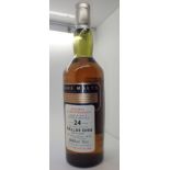 Bottle of Dallas Dhu single malt whisky 24 years old distilled 1971 and bottled 1995 40 proof