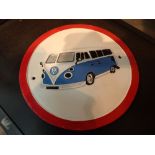 Cast iron VW camper van sign D: 24 cm