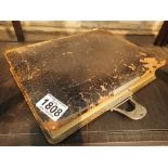 Large Victorian blank photograph album