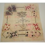 Souvenir 29/4/1933 Wembley cup final Everton v Manchester City napkin