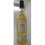 Bottle of Dallas Dhu first cask single malt whisky bottle 357 cask 2608 15 years old distilled 1978