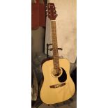 Prince acoustic six string guitar in black