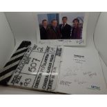 Mixed ephemera from TV programme Taggart including signed photographs and scripts