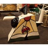 Lorna Bailey wedge teapot in the Orange Tree pattern H: 18 cm