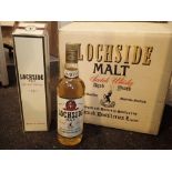 12 bottle case of Lochside single malt whisky 10 years old 40 proof 70cl