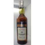 Bottle of St Magdalene cask strength limited bottle single malt whisky 23 years old distilled 1970