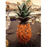 Anita Harris large pineapple signed in gold H: 44 cm