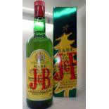 Bottle of J&B blended whisky 43 proof 75cl