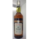 Bottle of Brora single malt whisky 22 years old distilled 1972 and bottled 1994 58.