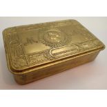 Brass Christmas 1914 tin