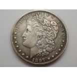 1897 silver Morgan dollar San Francisco mint