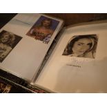 Large file of celebrity signed photographs CONDITION REPORT: Approximately 50