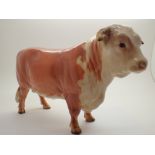 Early model Beswick Hereford Bull