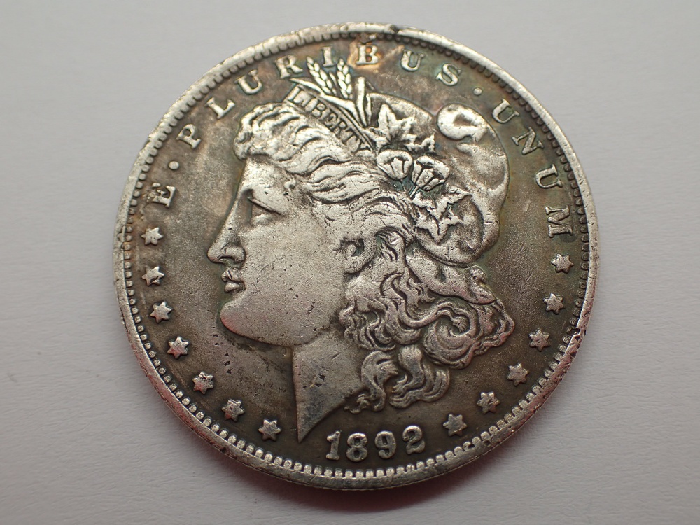1892 silver Morgan dollar San Francisco mint