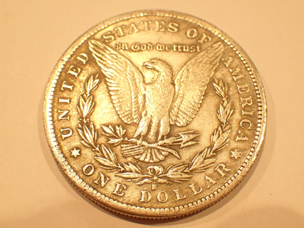 1892 silver Morgan dollar San Francisco mint - Image 2 of 2