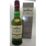 Bottle of Glenlivet single malt whisky 12 years old 40 proof 37.