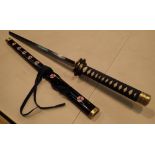 Reproduction Japanese sword with scabbard length of blade 70 cm