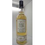 Bottle of Dallas Dhu first cask single malt whisky bottle 356 cask 2608 15 years old distilled 1978