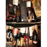 Large quantity of mixed alcohol including champagne wines and sherry
