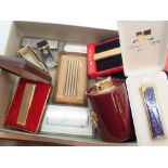 Box of mixed cigarette lighters