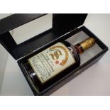 Bottle of Glendronach single malt whisky 20 years old distilled 1970 and bottled 1990 56 proof