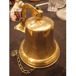 Vintage brass ships bell