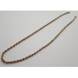 9ct gold rope chain L: 46 cm 4.