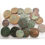 Sixteen mixed Roman coins