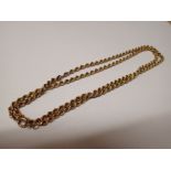 9ct gold rope chain L: 70 cm 10.