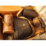 Mixed binoculars to include Miranda 10 x 25 Opticron Taiga 8 x 25 Hilka 8 x 30 Sunagor 8 x 21 and