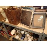 Picture frames and lamps etc