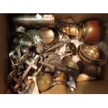 Box of mixed metalware