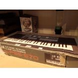 Yamaha Portasound keyboard with disco ball lamp and lava lamp CONDITION REPORT: The