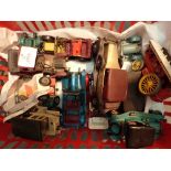 Collection of Models of Yesteryear diecast cars and traction engine